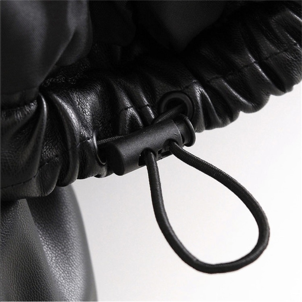 Leather Puffer Jacket - Picture 8 of 9